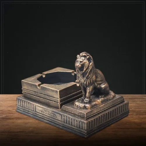 Efx Store Decorative Lion Figures Ash Tray