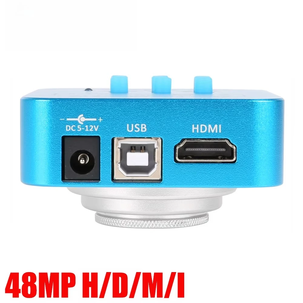 

YIZAHN Монокулярная цифровая камера для микроскопа 48MP 60FPS Модель XH4007 Синие часы Ремонт ювелирных изделий для телефона Печатная плата Пайка Инспекция USB