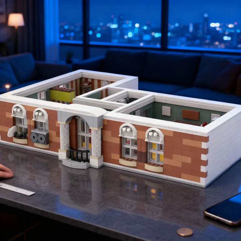 

2315pcs MOC Emmet S Apartment Movie Model Building Blocks Creative Display Gift Collectible Decor Kids Premium Adult Desk Home