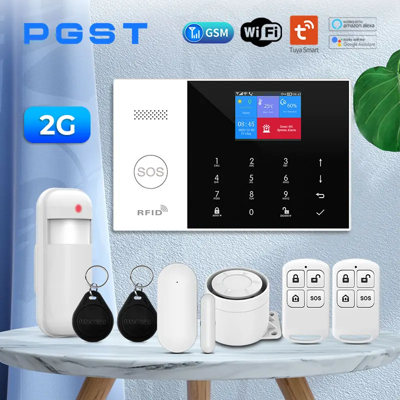 433MHZ Smart Life APP Remote Control Keyboard Wireless WIFI SIM GSM RFID Home Burglar Security Alarm System Sensor