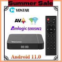 Smart TV Box Android 11 Tanix W2 Amlogic S905W2 Android 11.0 Media Player H.265 AV1 Dual Wifi HDR 10+ 4GB64GB Set Top Box 2G16G