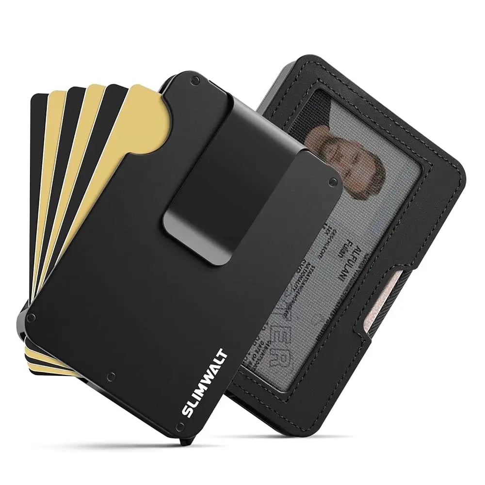 

Free ShippingFan-out Wallet for Men with ID Window and Money Clip - Minimalist Slim Cardfan Card Holder, Mens Wallet with RFID B