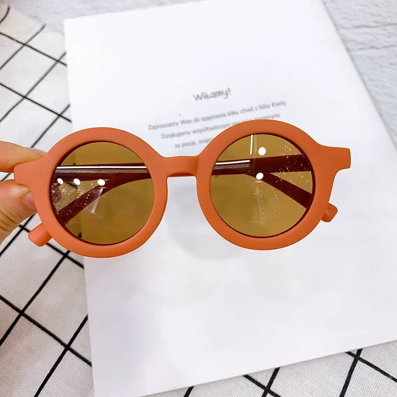 Neue Modische Kinder-Sonnenbrille für Jungen und Mädchen, Niedliche Runde Sonnenbrille mit UV-400-Schutz für Damen, Trendige Party-Brille – Detail 13