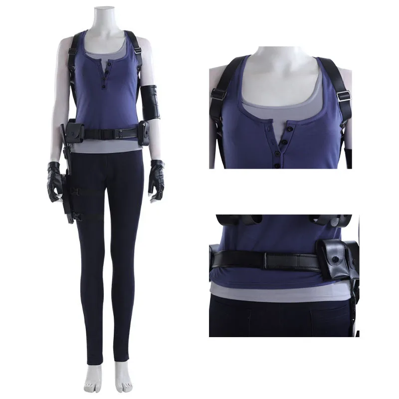 

Adult Women Sexy Jill Cosplay Costume Halloween Party Cartoon Carnival Costume Customization