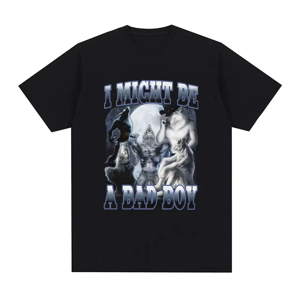 Human By Day Sigma By Night Funny Wolf Graphic T Shirt Men Women Casual Cotton Short Sleeve Oversized T-shirts Streetwear Unisex