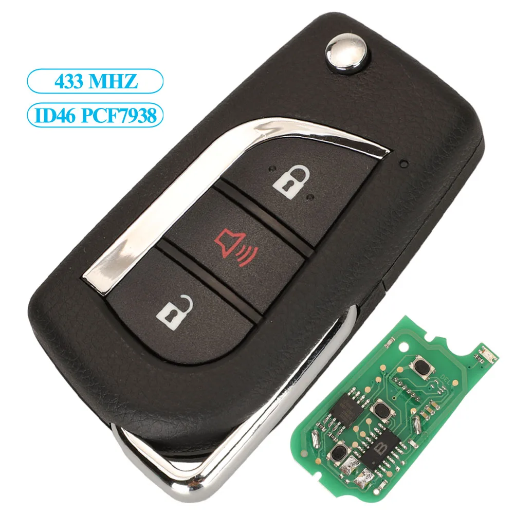 Jingyuqin 5pcs Remote Control Smart Car Key KEYDIY B13-2+1 B Series For KD900/URG200/KD MINI/KD-X2 Master Universal 3 Buttons