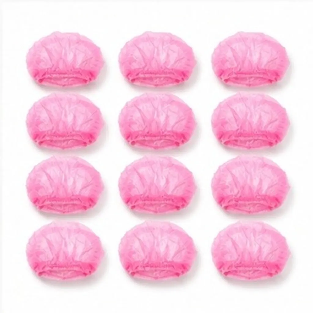 100Pcs Disposable Mesh Hairnets Non-Woven Breathable Head Covers for Hair Containment in Food Service Manufacturing Cleanroom