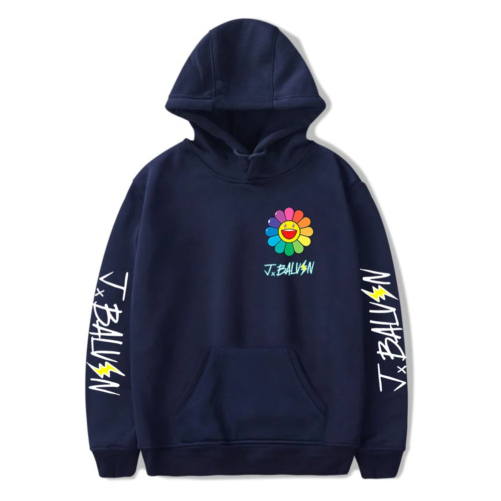 Aikooki sol flores jbalvin hoodies moletom harajuku alta qualidade com capuz de grandes dimensões manga comprida pullovers hoodi