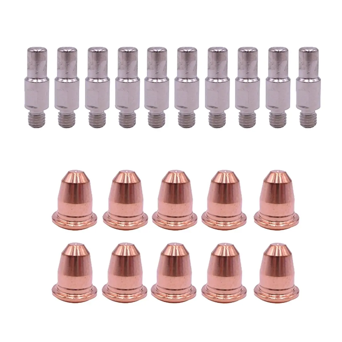 10 Pcs PR0110 Electrodes 10 Pcs PD0116 Nozzle Tips(1.0 mm Orifice) for S45 CUT55 PT-40 -40 -60 HC4000 Plasma Torch