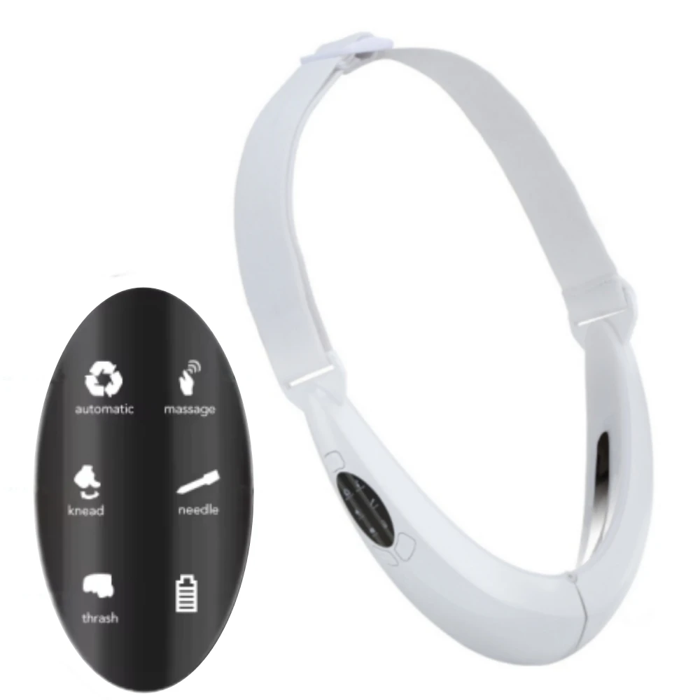 Face Lift Apparaat Elektrische Gezicht Afslanken Riem Rood Licht Huidverjonging Dubbele Kin V Gezicht Massager Lift Up Schoonheid Instrument