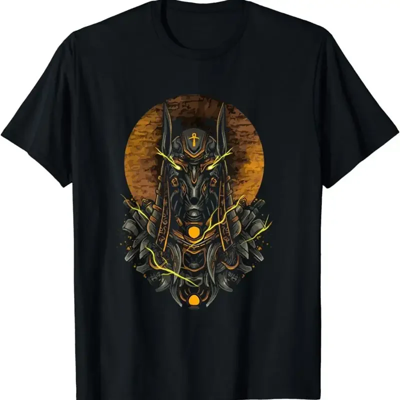 New Limited Ancient Egypt Hieroglyph Egyptian God Anubis Idea T Shirt S 3Xl