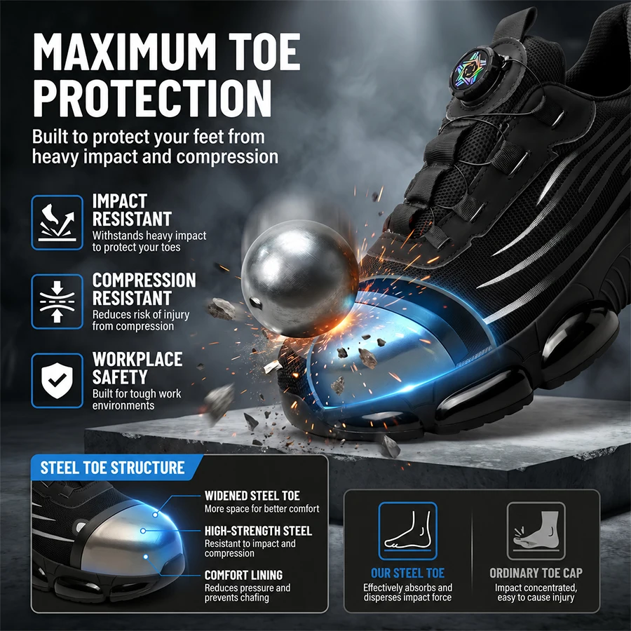 Halloween Black Safety Shoes F - Outdoor Lighting Black ulasan dan harga
