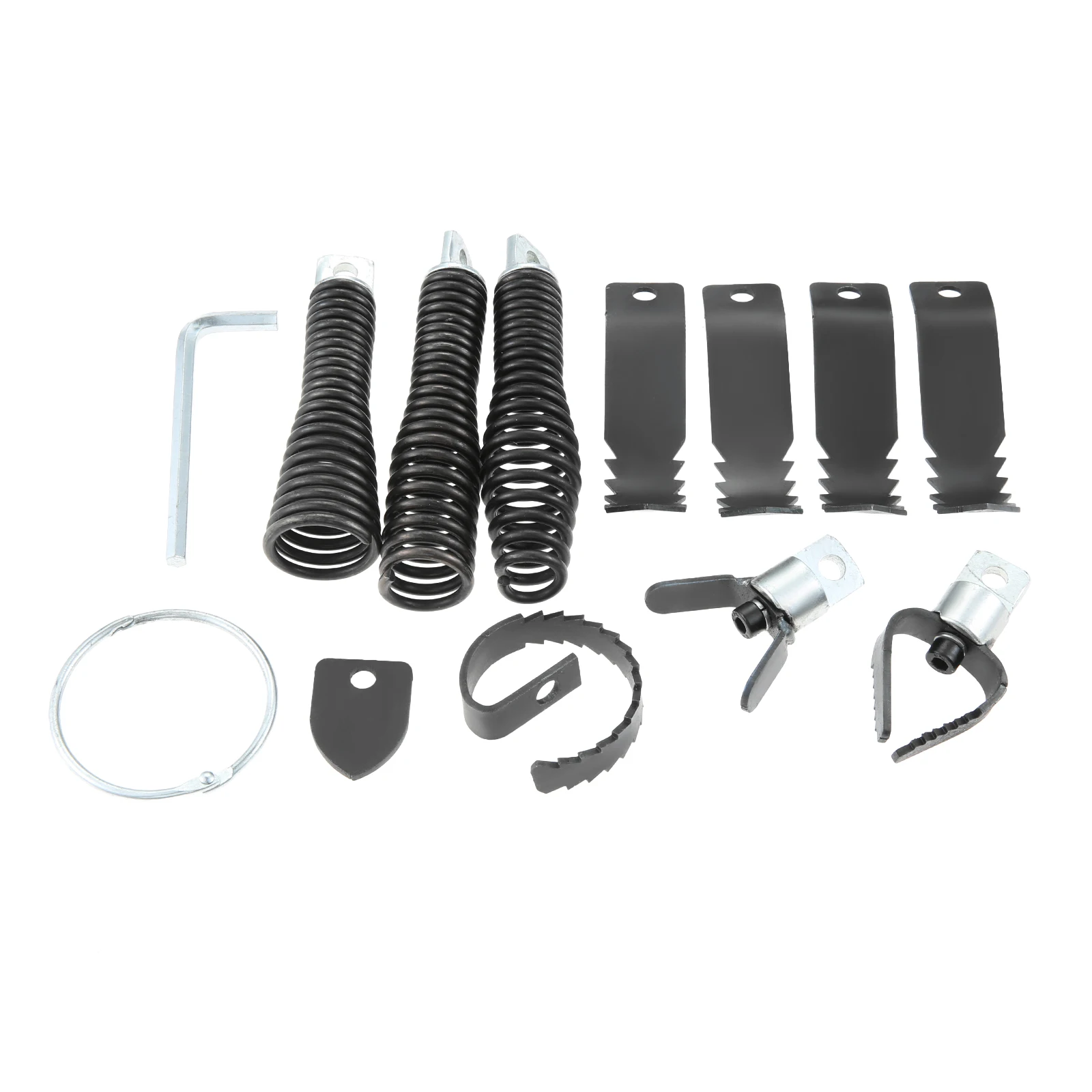 11pcs Drain Snake Kit Cleaner Machine Bits fit 5/16