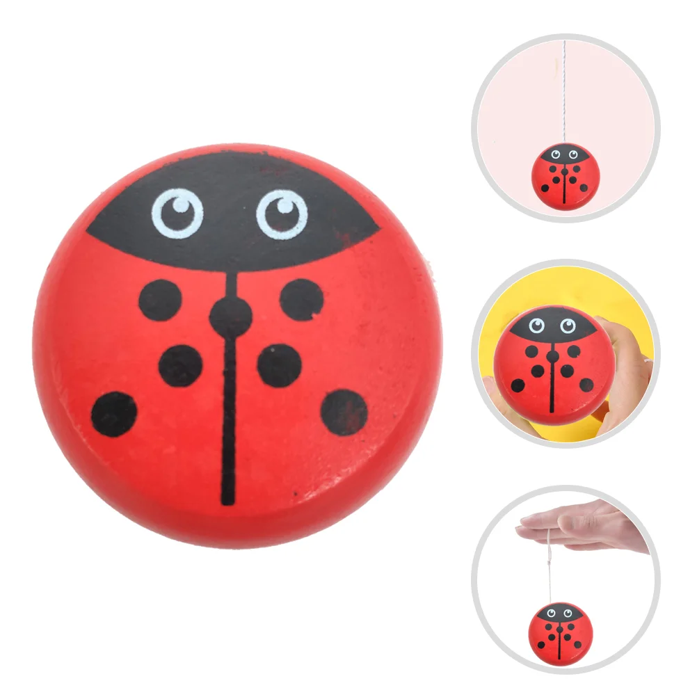 

Kids Toys Yoyo Yo-yo Wood outside Adorable Ball Wooden for Woody Personality Beetle