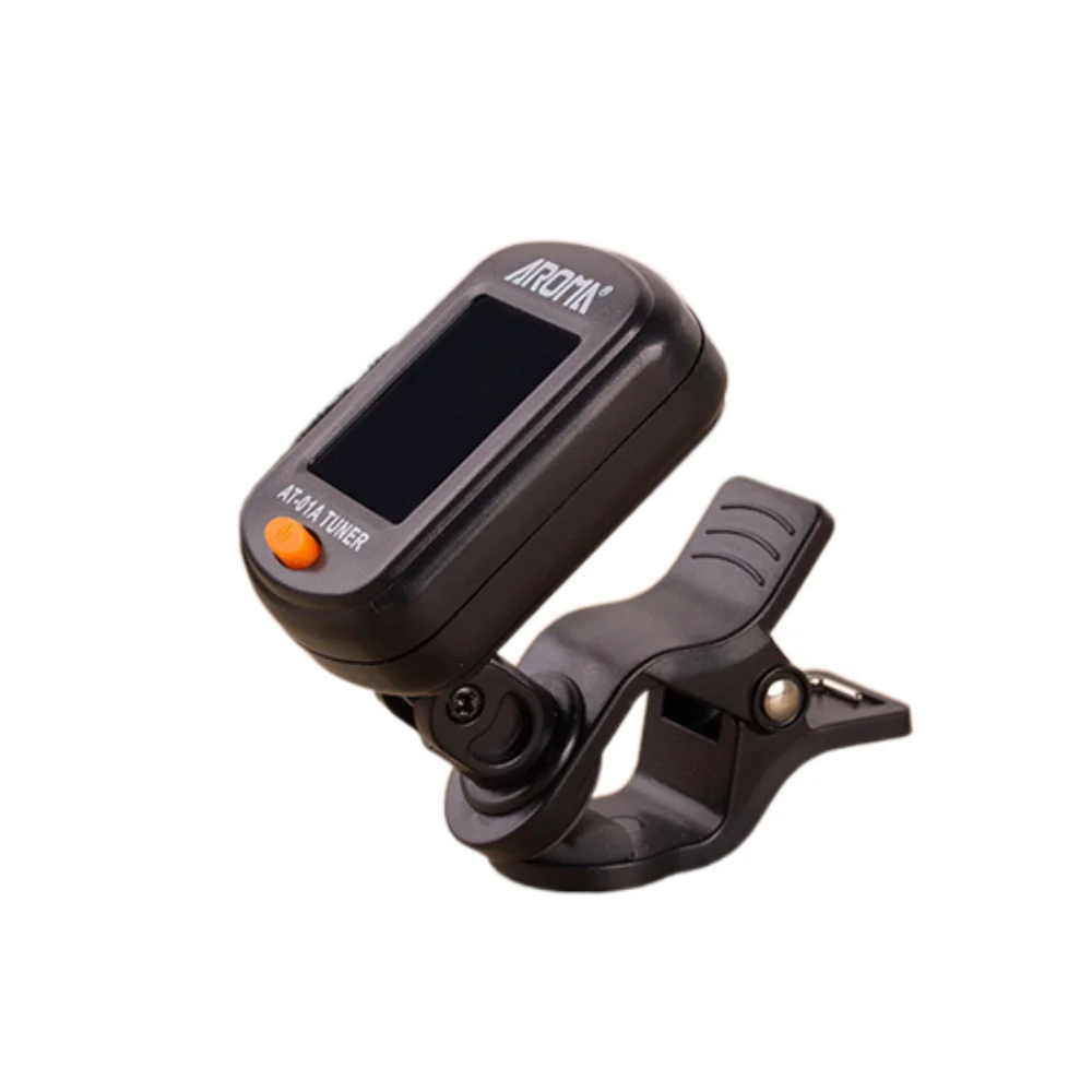 LCD Display Acoustic Guitar Tuner Chromatic Clip-On Electric Digital Tuner Rotatable Universal Digital Guitar Tuner