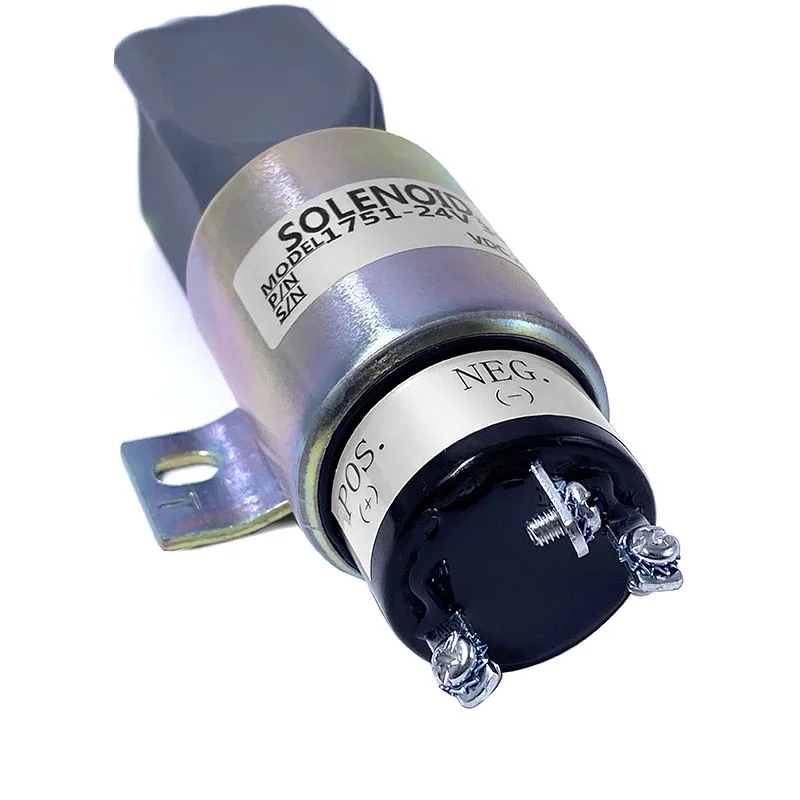 

12V 24V Diesel Engine 1751 Stop Solenoid Valve Electronic Flameout Fuel Cut Off Shutdown Switch Generator Accessories Parts DC