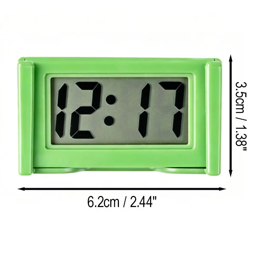 Mini Digital Clock Large Screen Car Dashboard Electronic Clock Self-adhesive Mini Clock Car Clock For Truck Dashboard - view 6