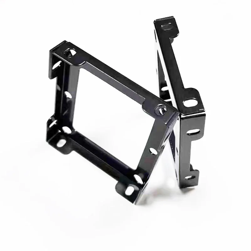 2PCS Transformer Cover Brackets Transformer Shells End Bells Screening Can Sealing Shrouds Black Coated Metal Protective Shield