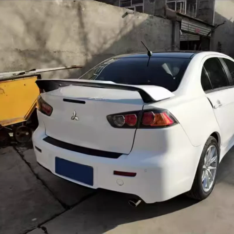 For LANCER Spoiler EVO ABS Material Car Rear Wing Primer Color Rear Spoiler For Mitsubishi LANCER EVO Spoiler 2010-2014 view 2