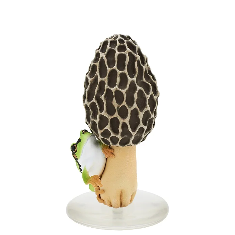 Autentyczny Japoński Kitan Club Ikimon Gachapon - 'Realistyczne Grzyby i Żaby Deszczowe Seria 2' Mini Figurki Kolekcjonerskie Dekoracje i Klucze