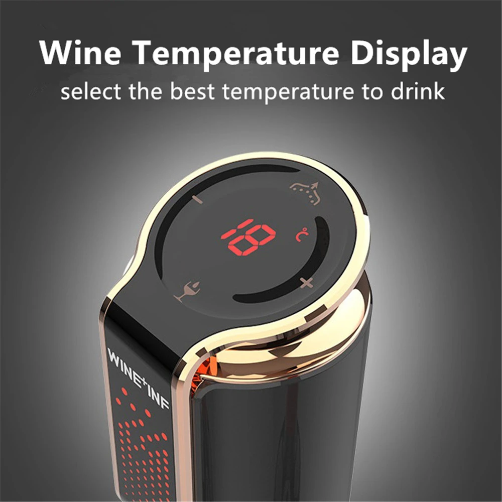 Electric Wine Decanter with Output Setting Wine Aerator Dispenser Vacuum Saver 10 Days Preservation Wine Pourer Pump Bar Tools