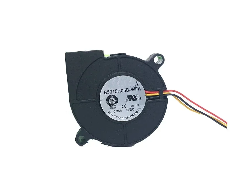 

New 5CM 5015 DC5V 0.35A B5015H05B-WFA 3Lines Dual Ball Bearing Turbo Fan Blower 50*50*15MM For T&T