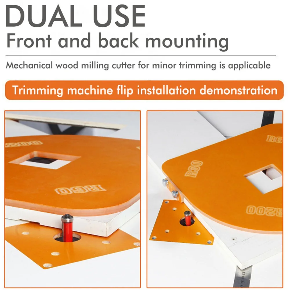 R15 R30 R60 R200 Radius Radius Template Jig Locator Design Combination Board Corner Routing Template Rounded Corner Jig
