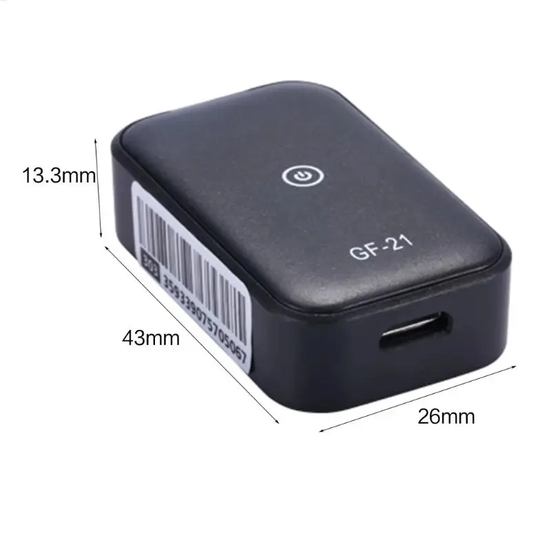 GF21 Mini GPS rastreador de coche aplicación antipérdida dispositivo de seguimiento antirrobo Control de voz grabación vehículo localizador para niños WIFI + LBS + GPS