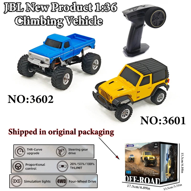 

JBL Новые радиоуправляемые альпинистские машины 1:36! 4WD, пропорциональное управление, имитация света. Привод рулевого механизма и THR — кривая модернизация.