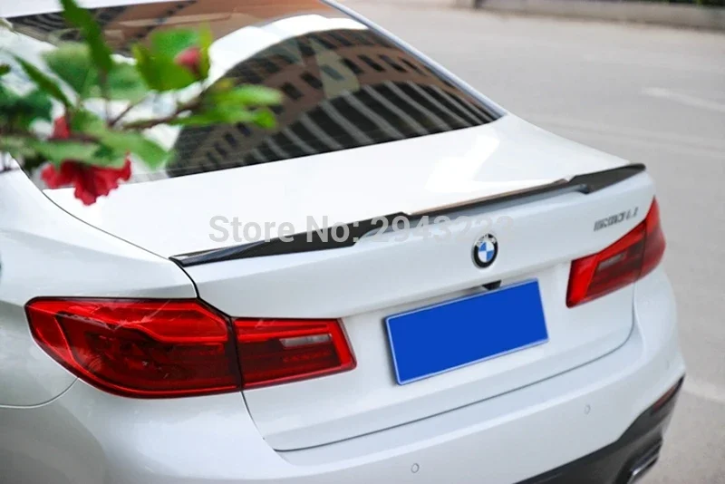 

Carbon Fiber Rear Trunk Lip Spoiler Wing Decoration For BMW G30 G38 5 SERIES 530i 540i M5 M4 Type Sedan 4-Door 2017 2018 2019