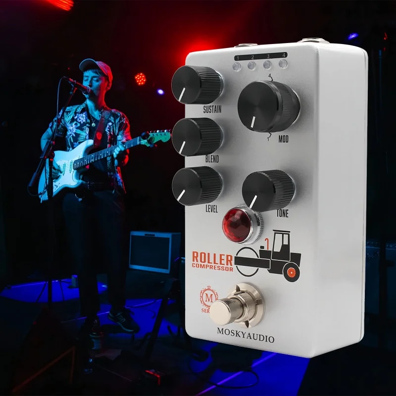 moskyaudio-guitar-roller-compressor-pedal-electric-guitar-effects-pedal-sustain-blend-level-tone-control-dc-9vtrue-bypass