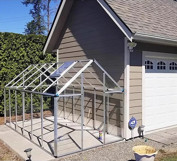 2025 عريشة من سبائك الألومنيوم، دفيئة عازلة منزلية، غرفة شمس شتوية، سقيفة عازلة