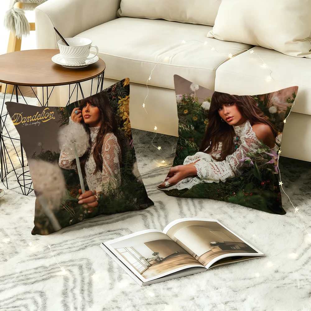 Singer E-Ella Langley dandelion cushion cover Square Office Bedroom Headboard Sofa Living Room Backrest Cushions Sleeping