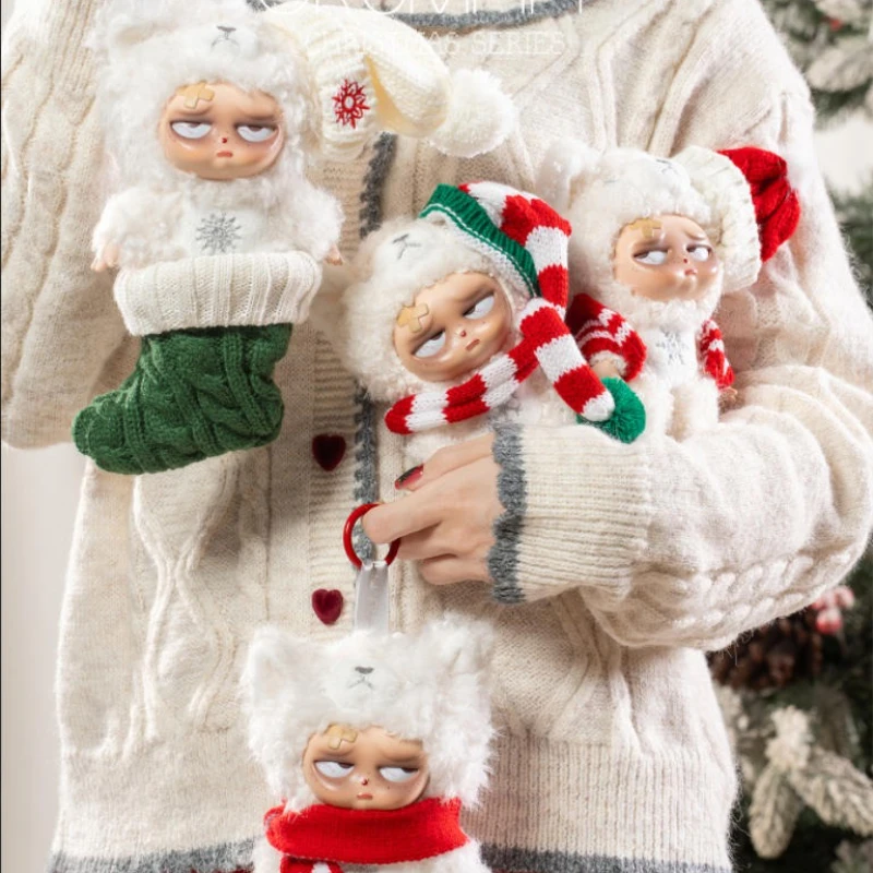 Świąteczna Limitowana Edycja Sleepless Grumpipi Snowlight Tale Series Blind Box Figurki Winylowe Anime Mystery Box Zawieszka Biały Grumpipi