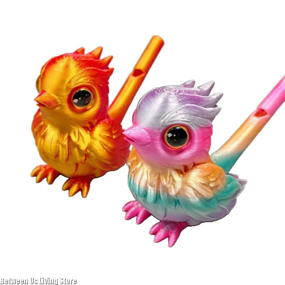 Realistic-Eye Bird Whistle - 3D Printed Colorful Decor | Fun Living Room Accessory & Gift
