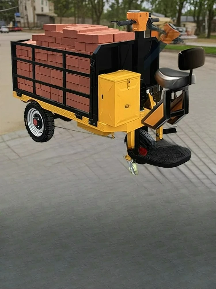 Electric Flatbed Truck, Construction Site Brick Pulling Goods, Warehouse Workshop Transportation and Feeding Truck