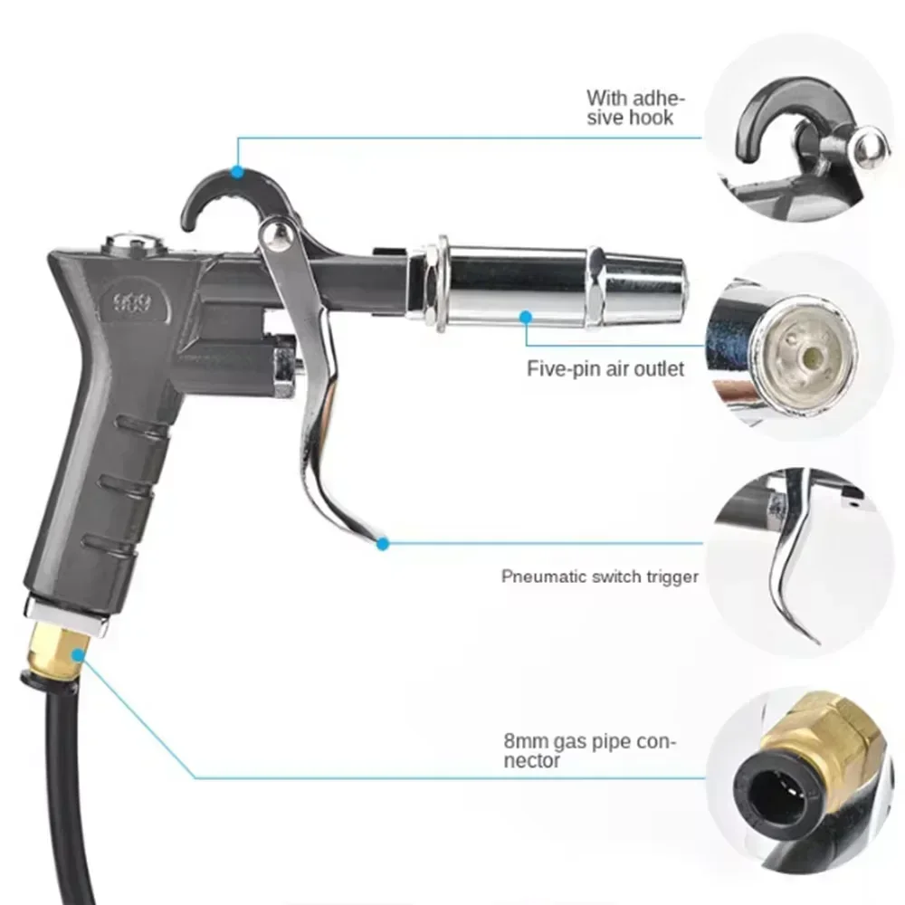 110V/220V Antistatic Air Gun Electrostatic Ionizing Air Gun with High Voltage Generator Electrostatic Gun