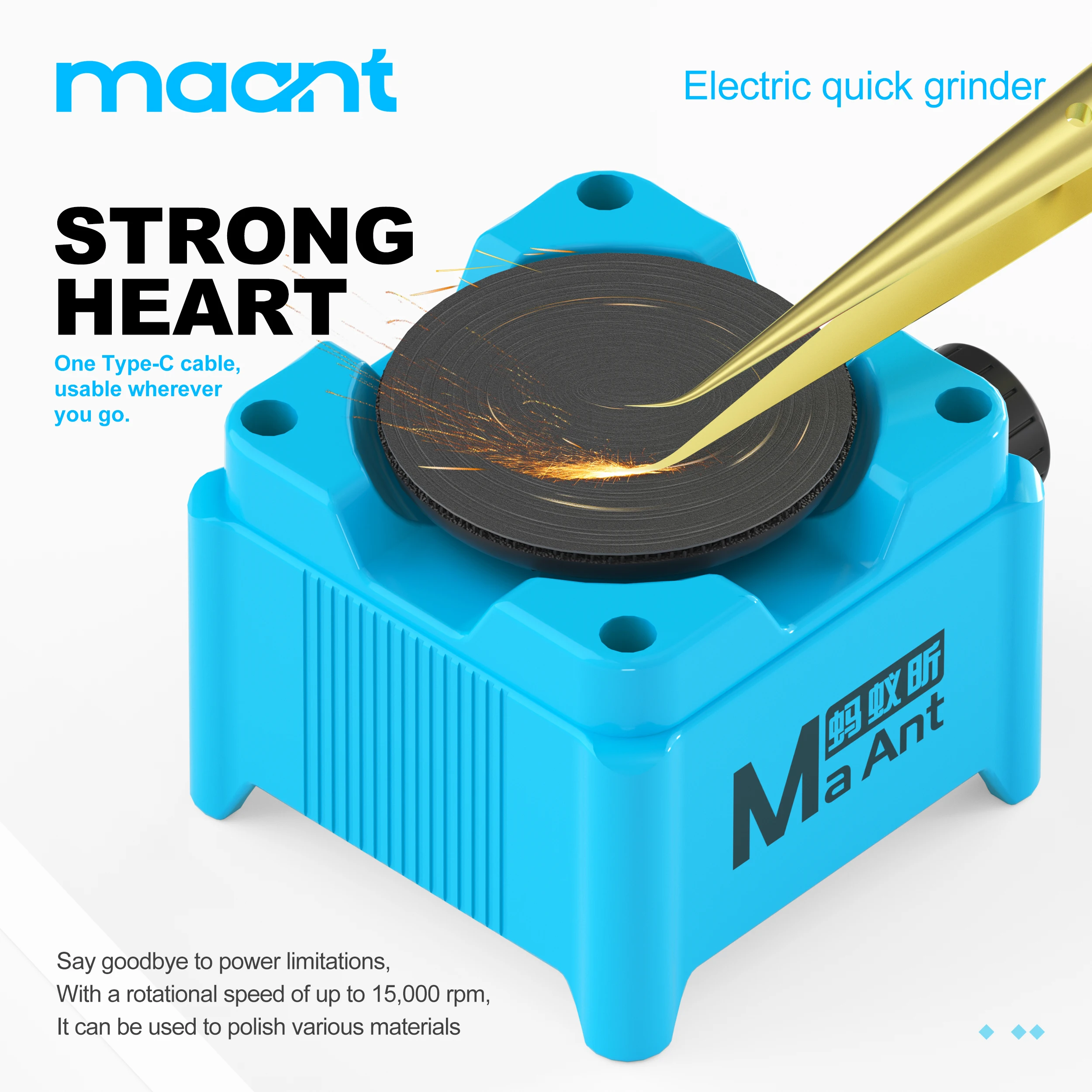 MAANT KM1 Mini Electric Grindi - Phone Sanitizer Uv recension och pris