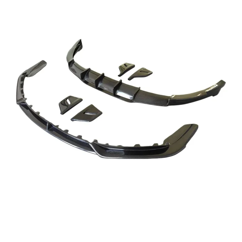 Kit carrosserie modifié style Chopard en fibre de carbone (lame avant, lames arrière et coins) pour coupé sport 2019-2023 – Amélioration aérodynamique