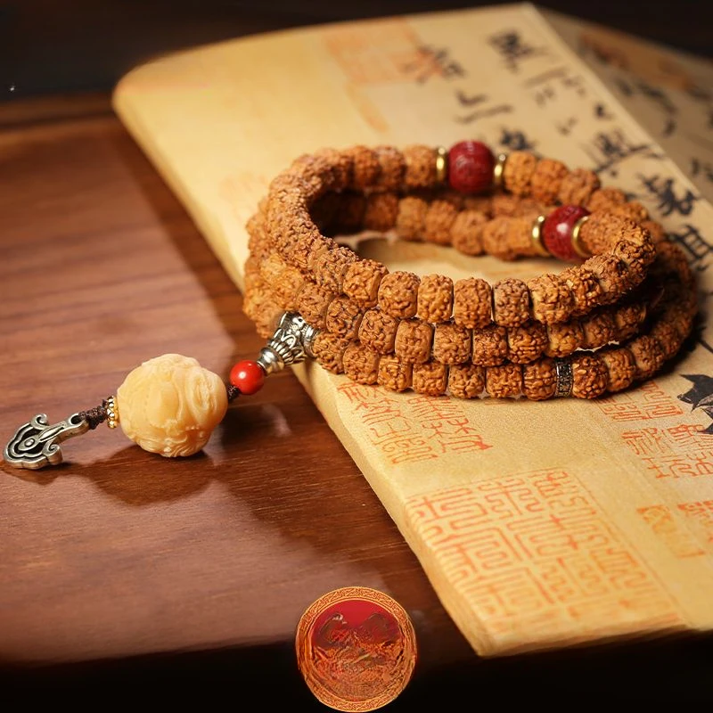 Tibetan Legend Small Jingang Bodhi Rosary Bracelet Women's Men's Couple Multi-Circle Hand Toy Bracelet Niche Buddha Beads