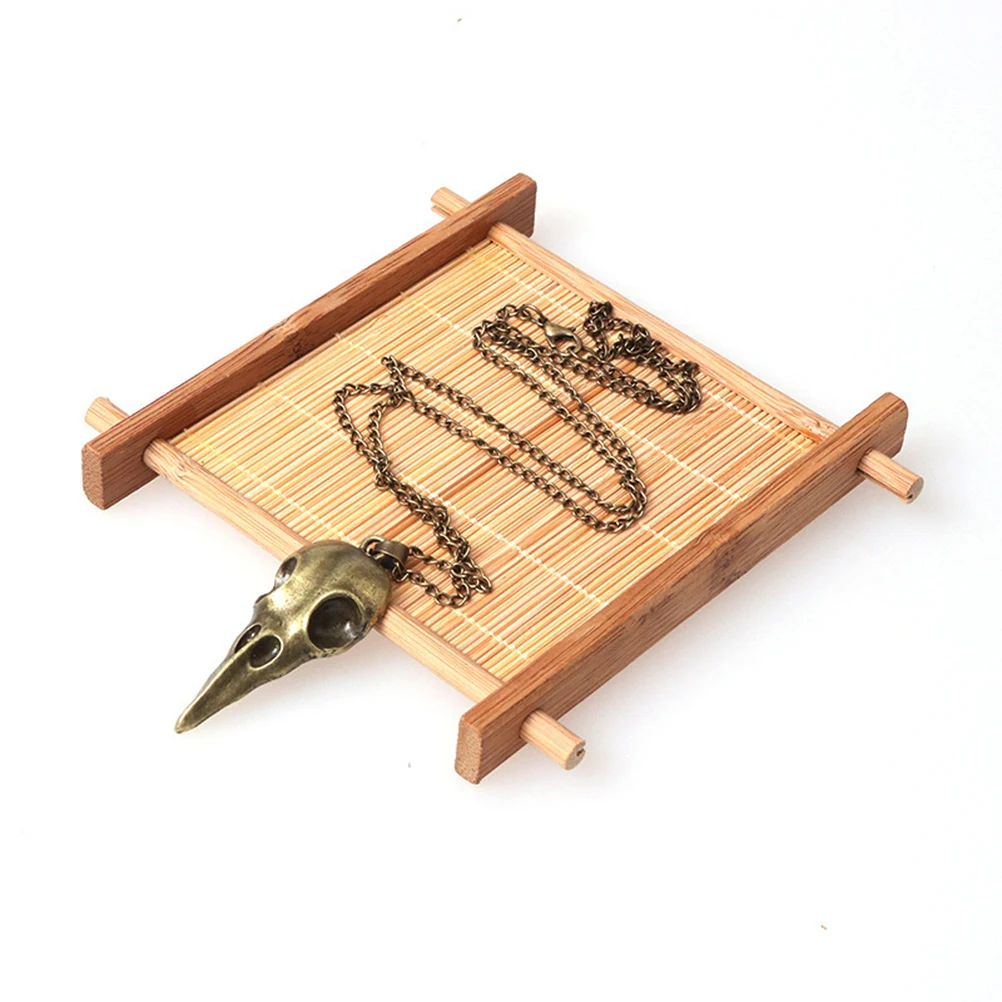 

2 Pcs Necklace Pendant Skull Halloween Charming for European and American Hanging