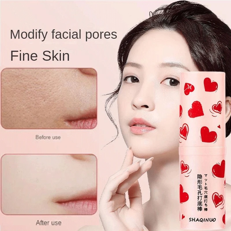 Invisible Pore Primer Stick Pore Eraser Waterproof Face Primer Makeup Base Oil-control Smooth Fine Lines Isolation Makeup Primer