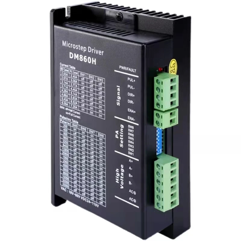 

Hybrid two-phase 86 stepper motor driver DM860H with fan cooling upgrade board 86 motor universal