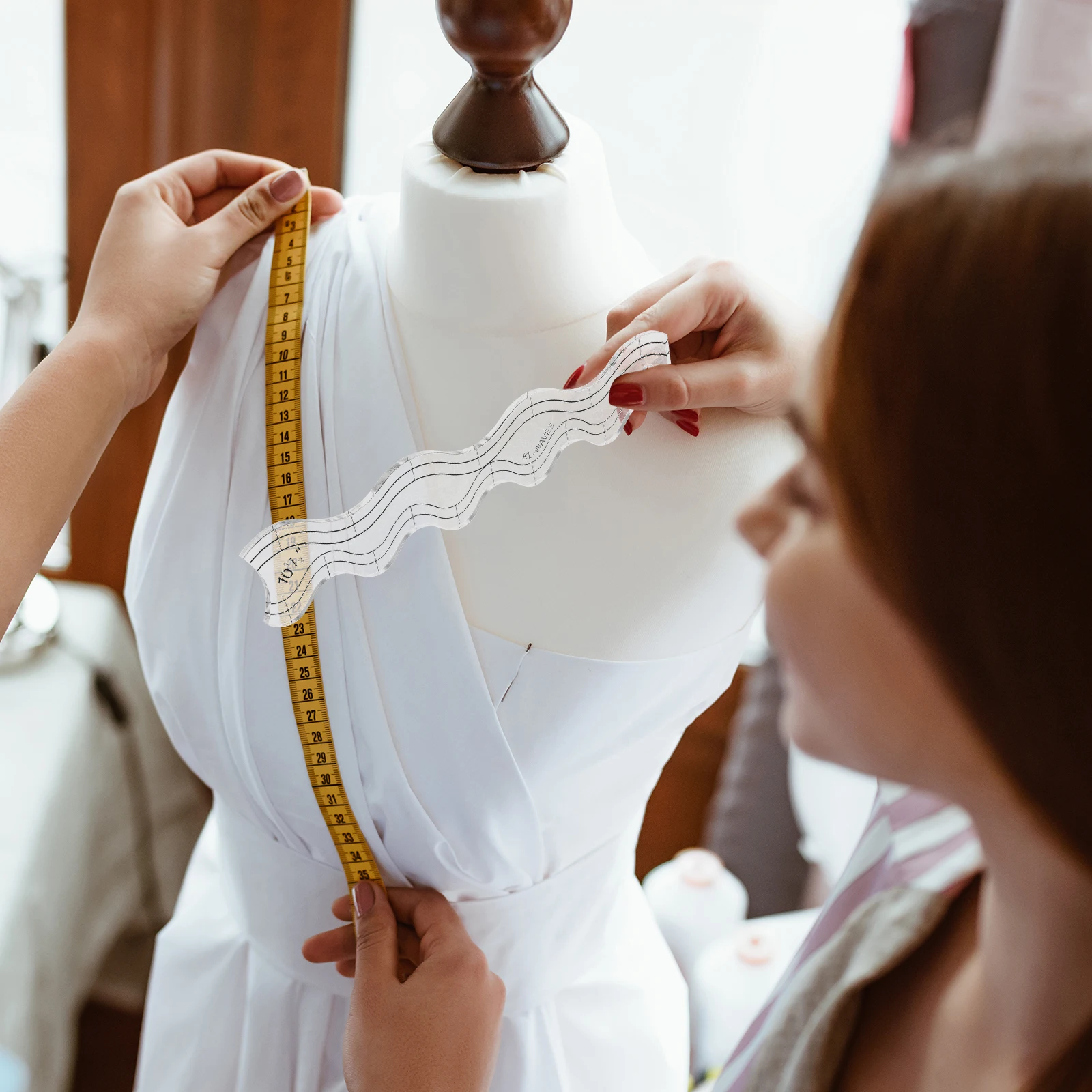 

Quilting Ruler Set Transparent Acrylic Templates Ripple Edge Sewing Tools Shaped Quilting Template For Crafting Versatile