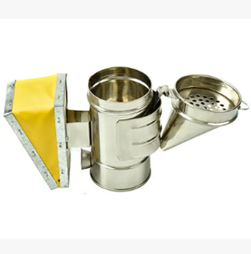 Beekeeping Smoker Stainless Steel Manual Bee Smoke Transmitter Kit Beekeeping Tool Apiculture Smoke Sprayer MJ1013