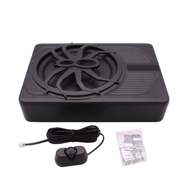 Spider car subwoofer ultra-thin subwoofer 10-inch 12V audio active seat cannon ultra-thin subwoofer aluminum alloy one-piece