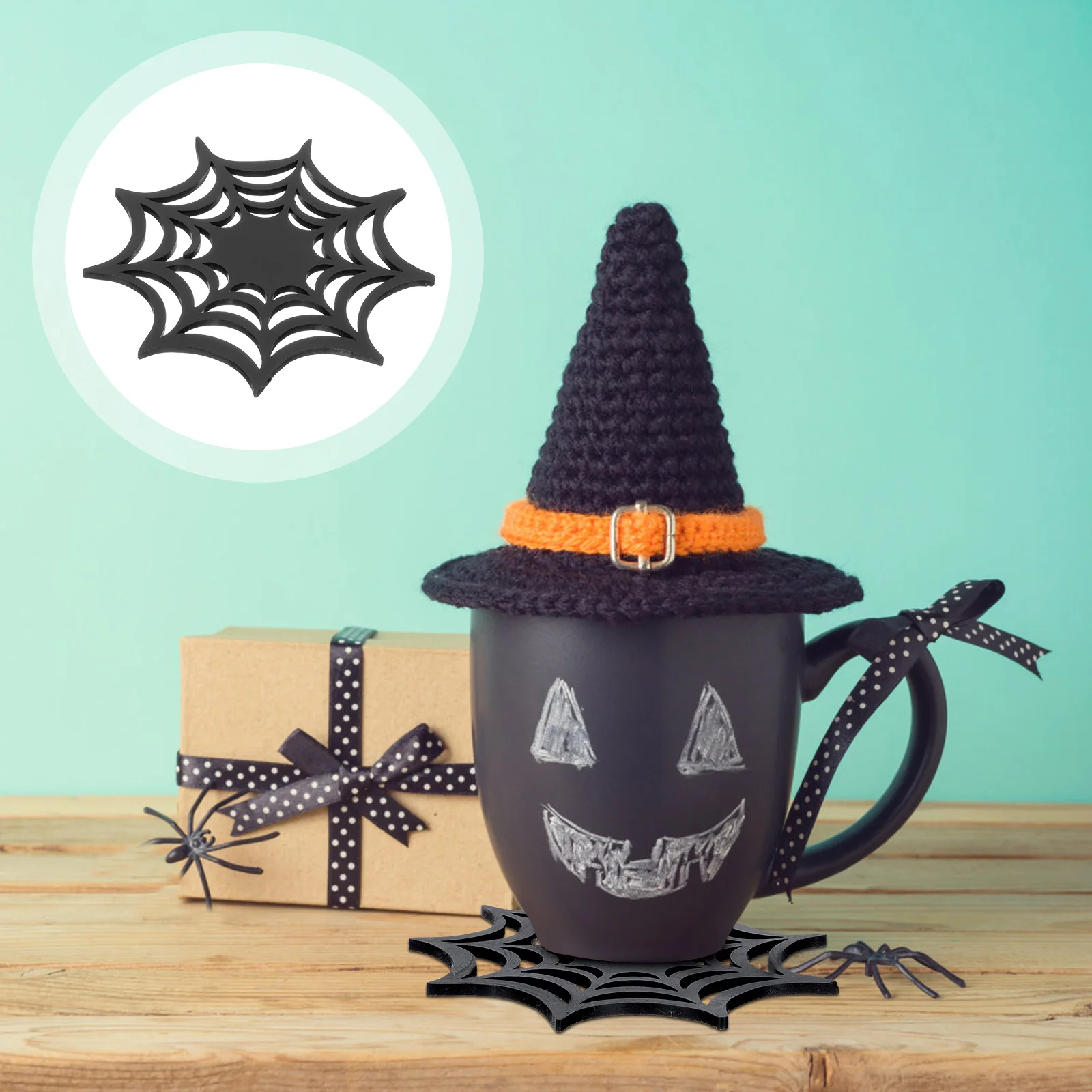 

10 Pcs Silica Gel Halloween Decor Cup Coaster Funny Coastercup Car Cool Coasters Office Funny Coasters Hotel Gothic