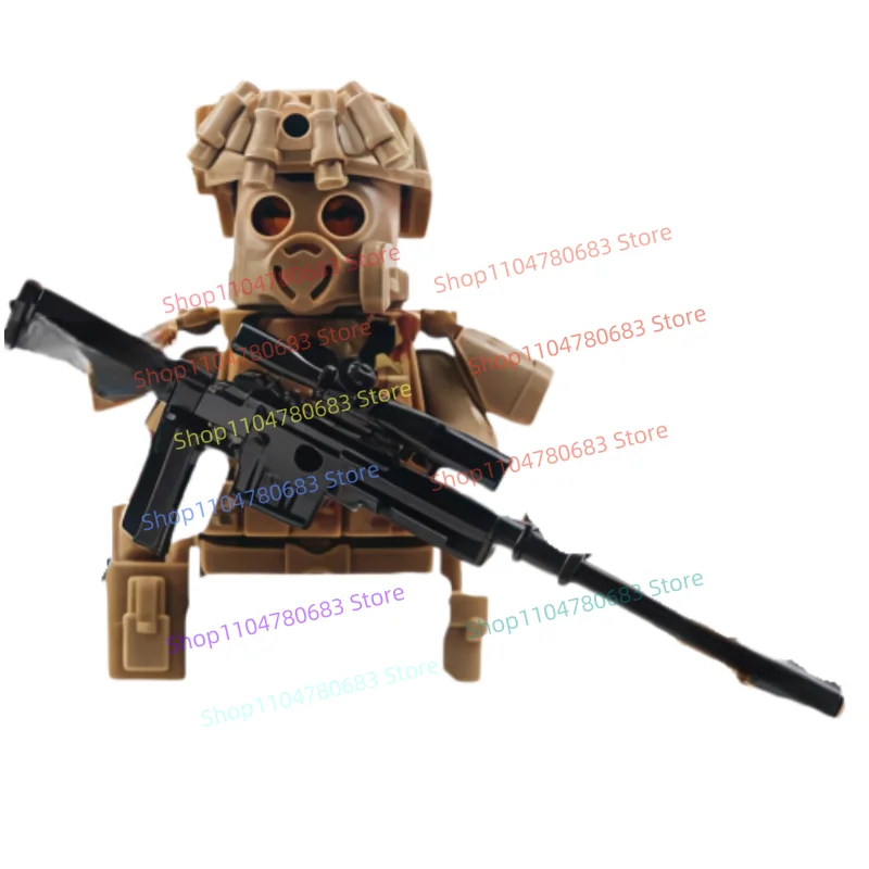 

Конструктор MOC: Минифигурки солдат армии, флота и ВВС в камуфляже, сборная модель, украшения, аниме-мультяшные игрушки, праздничные подарки