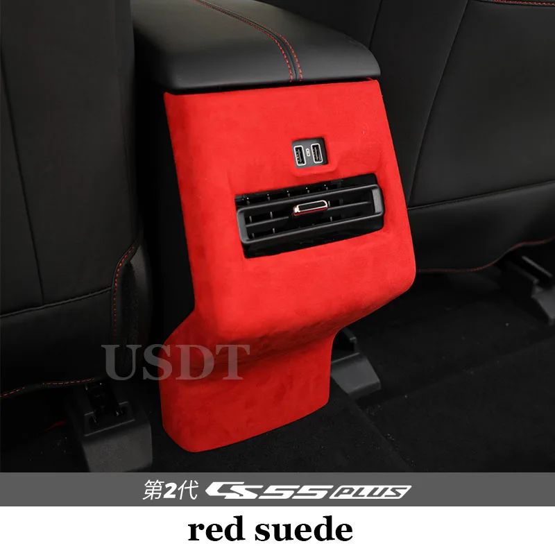 

For Changan CS55 PLUS CS55Plus 2023 2024 TOP Suede Case Car Center Console Arm Rest Lid Auto Central Armrest Box Pad Cover