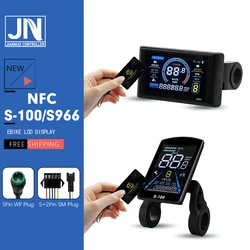 Electric Bicycle JN-NFC S966 Color Display SM/WP Plug Magnetic Card Induction Match JN Controller For Ebike Conversion kit